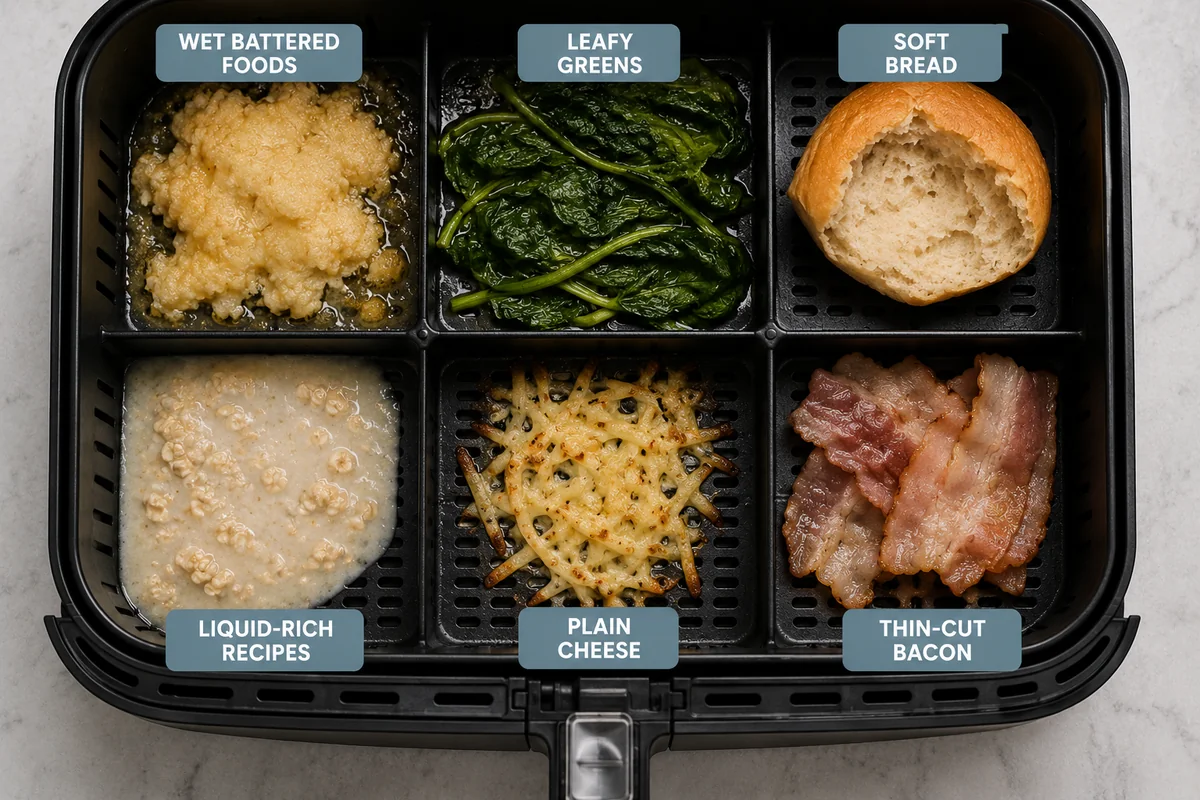 Cooking in an air fryer — Foods That Fail in an Air Fryer