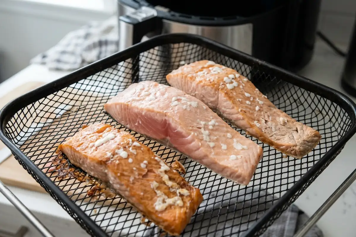 Troubleshooting: Dry, Stuck, Undercooked, or White Albumin Cooking salmon in air fryer — Troubleshooting: Dry, Stuck, Undercooked, or White Albumin