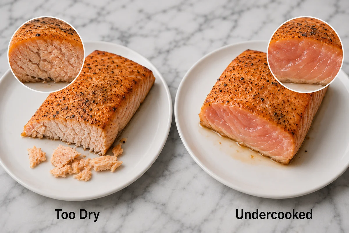 Cooking salmon in an air fryer — Troubleshooting Dry or Undercooked Salmon