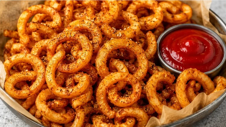 Crispy Air Fryer Curly Fries