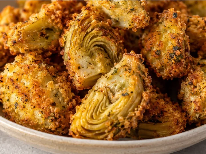 Crispy Fried Artichoke Hearts Snack