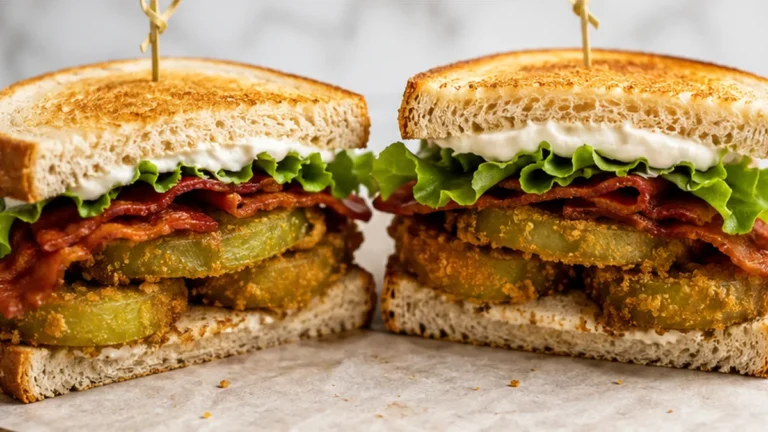 Crispy Fried Green Tomato BLT – A Vegan Dream!