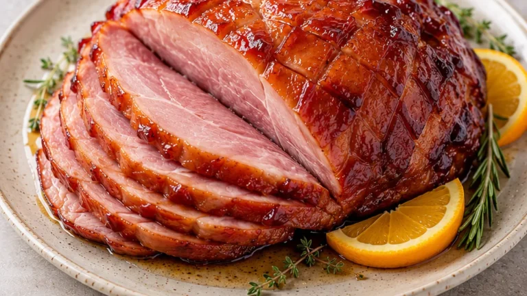 Honey Glazed Ham in the Air Fryer