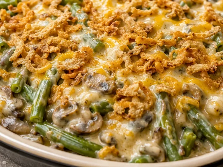 Crispy Air Fryer Green Bean Casserole