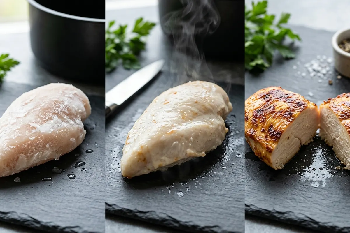 how to make frozen chicken breast air fryer