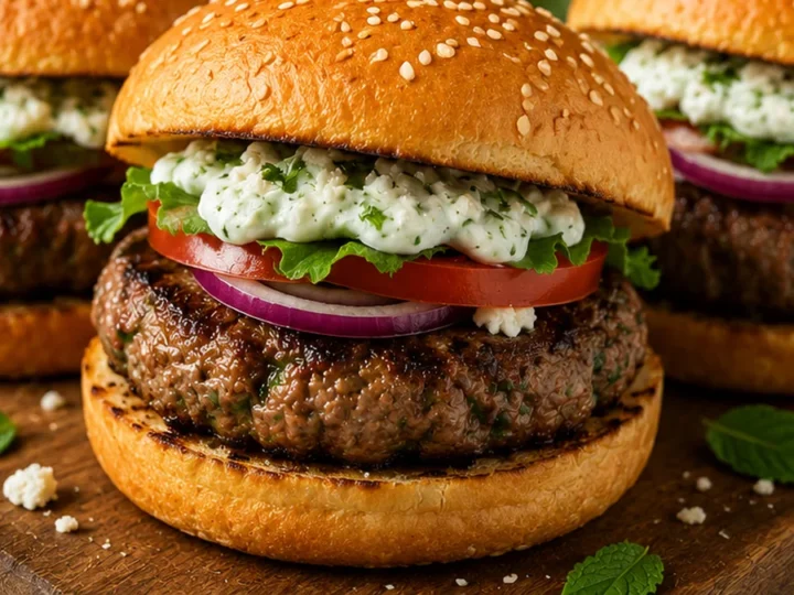 Juicy Air Fryer Lamb Burgers