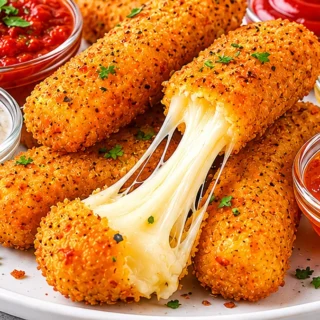 Air Fryer Mozzarella Sticks for Ultimate Cheese Pulls - Mozzarella sticks air fryer: Make crispy, gooey mozzarella sticks in minutes! This easy recipe delivers