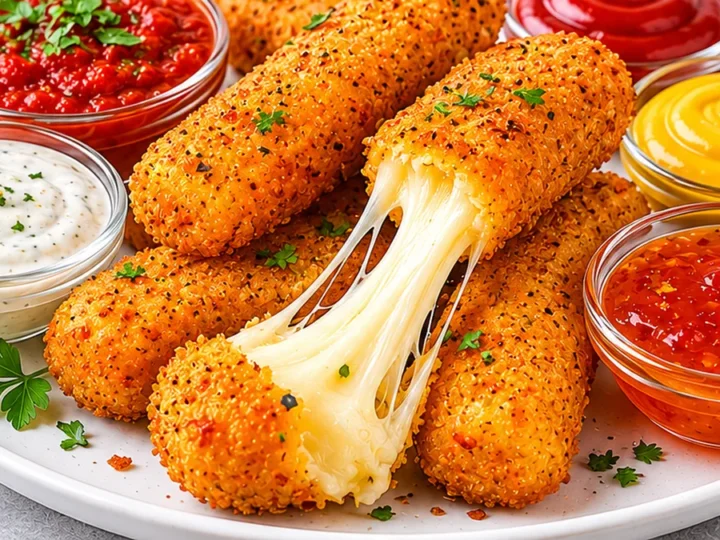 Air Fryer Mozzarella Sticks for Ultimate Cheese Pulls