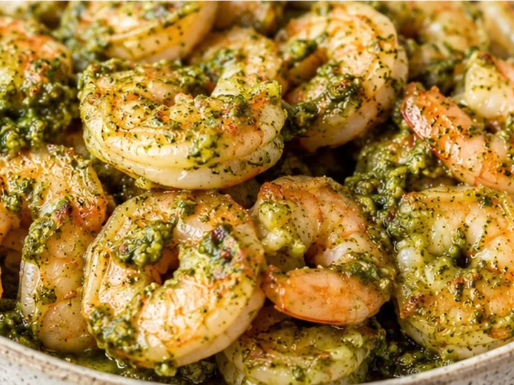 Pesto Shrimp Explosion!