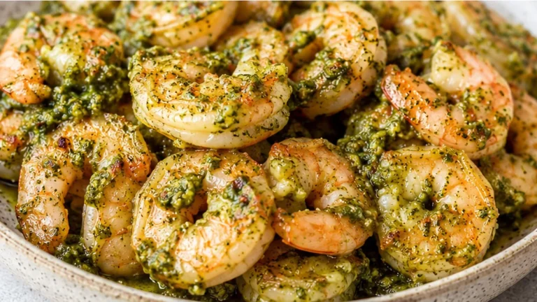Pesto Shrimp Explosion!