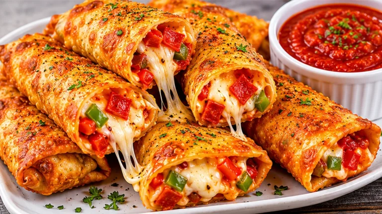 Crispy Pizza Egg Rolls: Game Day MVP!