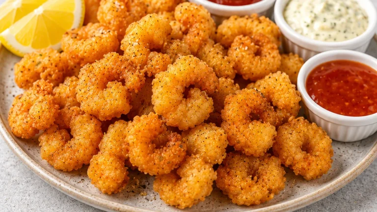 Crispy Air Fryer Popcorn Shrimp