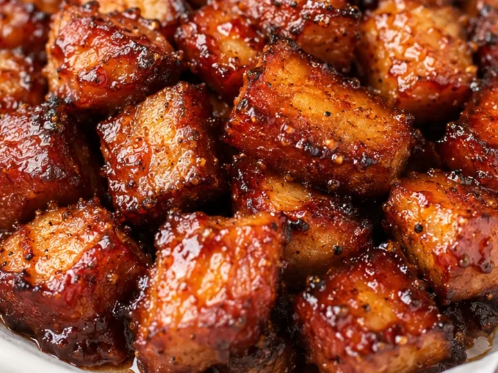 Crispy Pork Belly Bites: Addictive Snack!