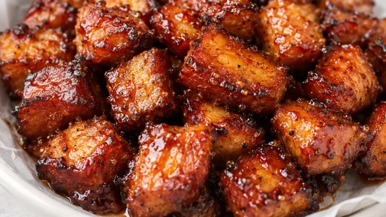 Crispy Pork Belly Bites: Addictive Snack!
