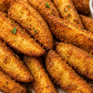 Crispy Potato Wedges: The ULTIMATE Air Fryer Hack! Potato wedges: make these crispy air fryer wedges in under 30 minutes. Uses a simple seasoned coating for ult