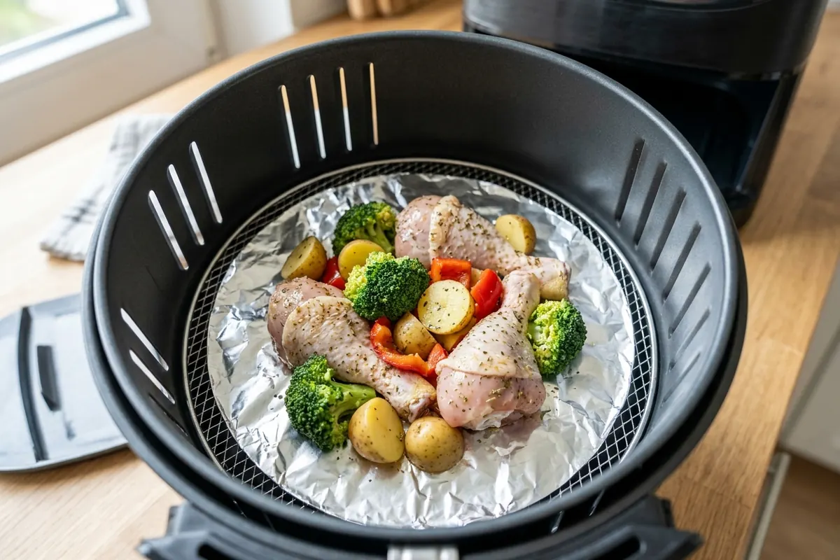 Where to Place the Foil and Where Not To Put foil in air fryer — Where to Place the Foil and Where Not To