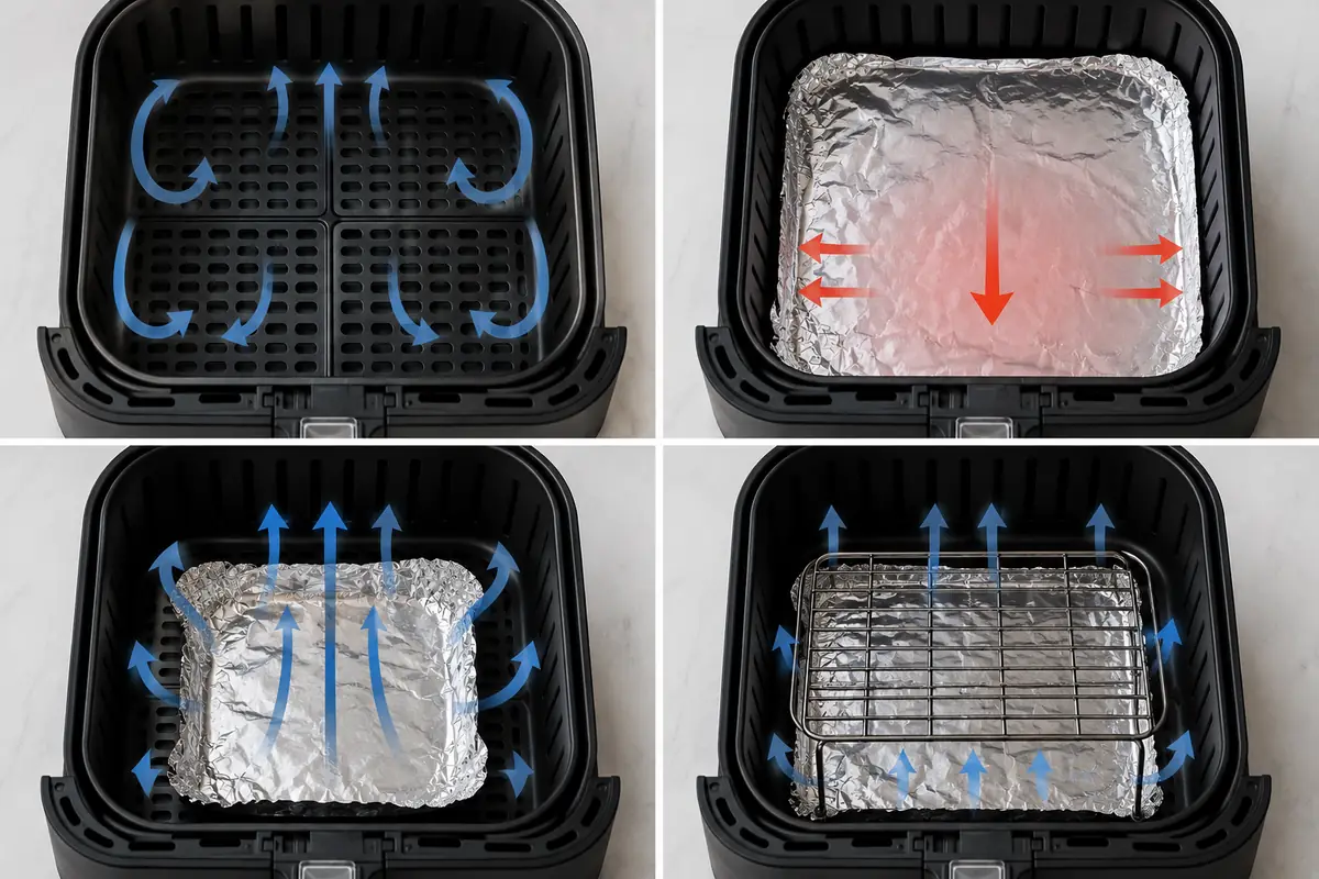 Put foil in an air fryer — The Airflow Problem Most Guides Gloss Over