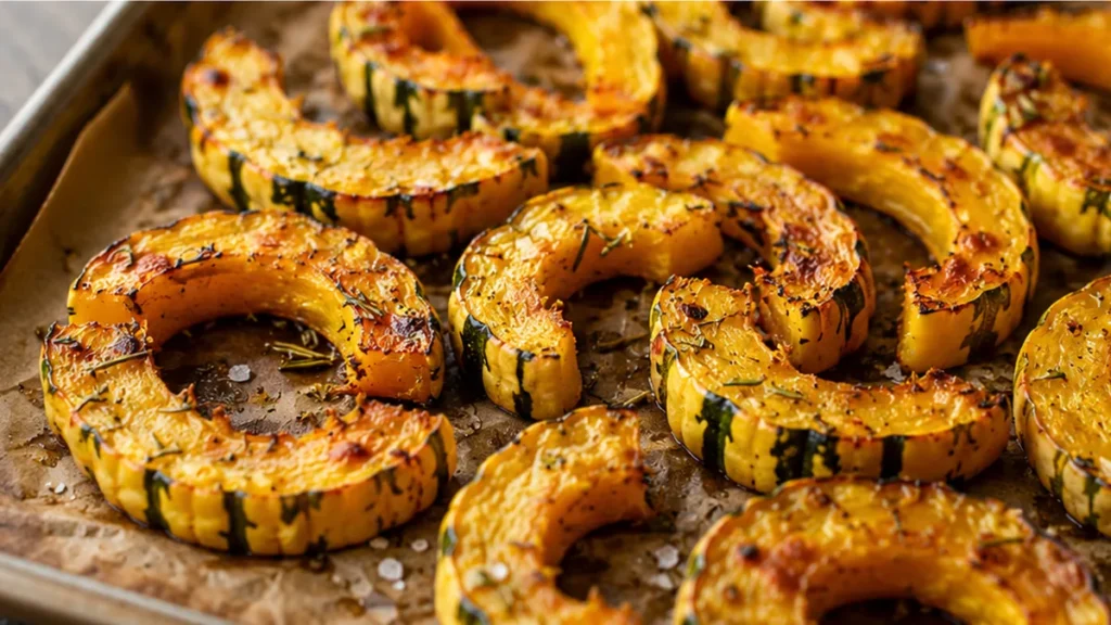 Crispy Roasted Delicata Squash: Your Fall Favorite! Roasted delicata squash: master this tender, caramelized side dish in the oven or air fryer. Simple ingredie