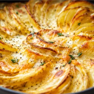 Crispy Air Fryer Scalloped Potatoes