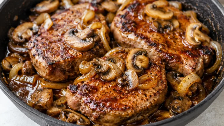 Juicy Smothered Pork Chops in 30 Mins!