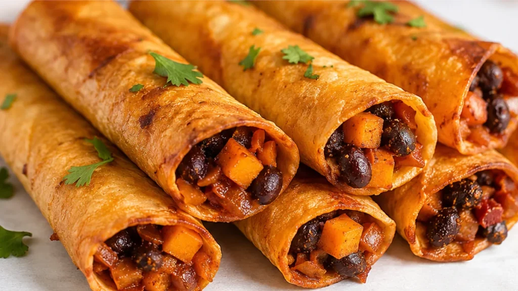 Crispy Sweet Potato Taquitos: Air Fryer Magic! Sweet potato taquitos: master these crispy, flavorful taquitos in your air fryer or oven. A fantastic plant-based