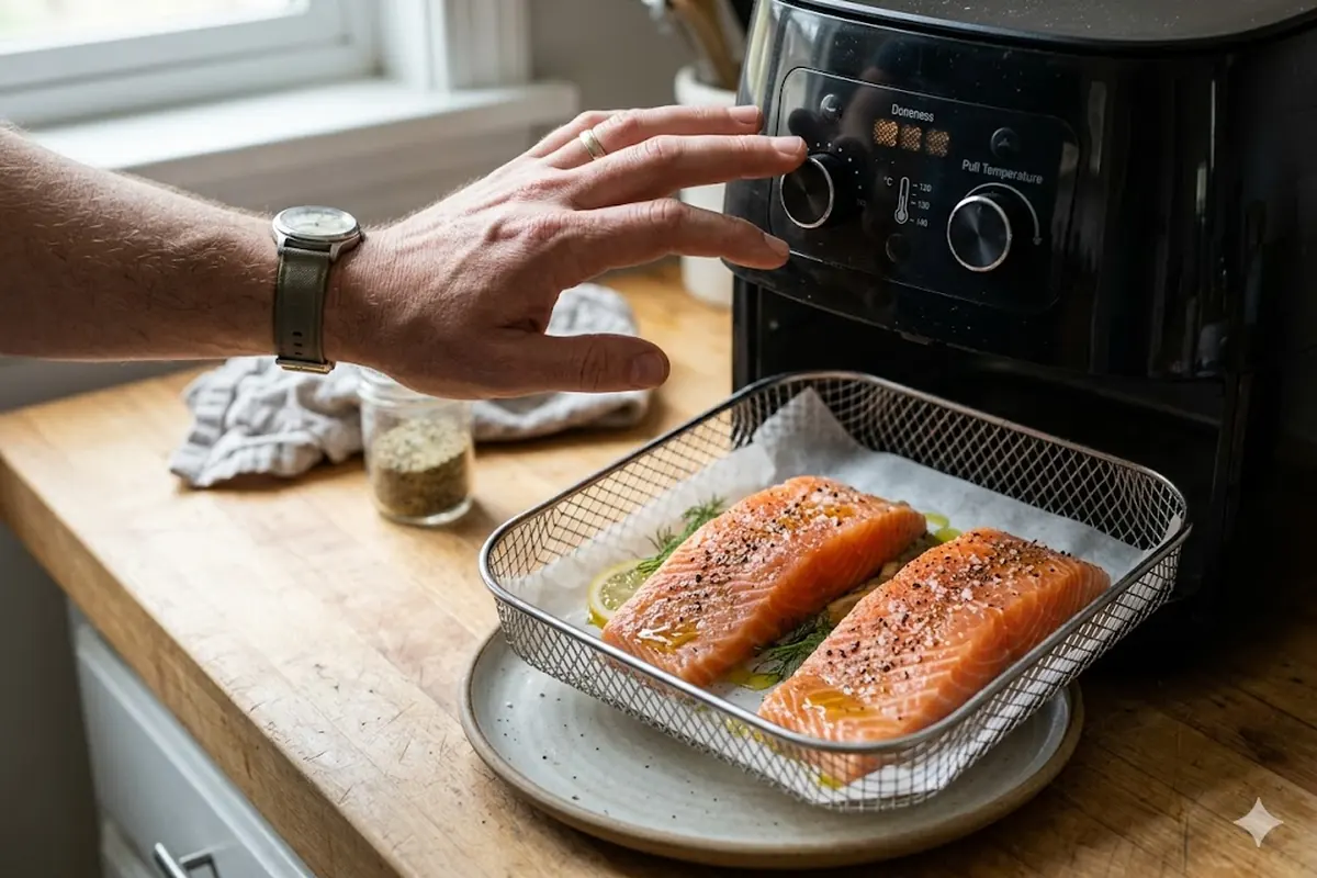 To cook salmon in air fryer — Pick your doneness, then pick your pull temp