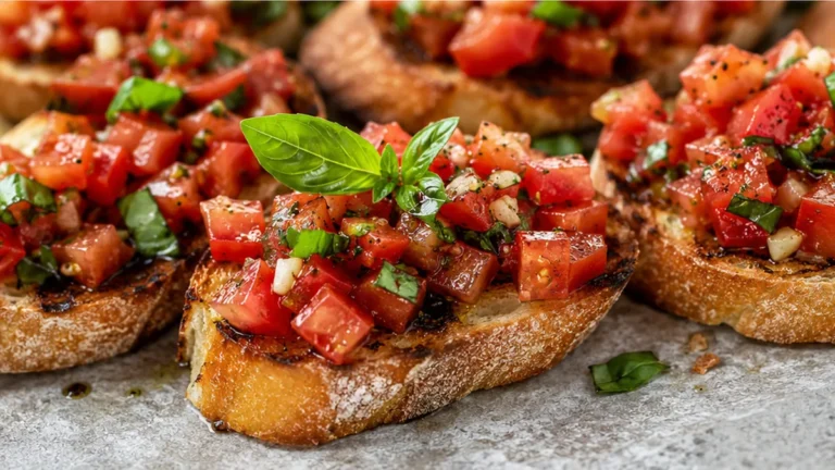 Easy Tomato Bruschetta Recipe