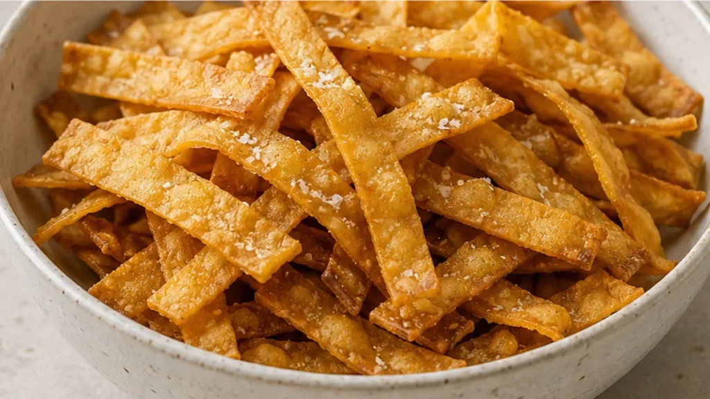 Crispy Air Fryer Tortilla Strips - Tortilla strips: make crispy, golden air fryer tortilla strips in minutes. Perfect for snacking, salads, or soups – a truly v