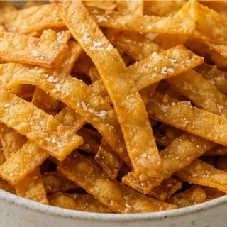 Crispy Air Fryer Tortilla Strips - Tortilla strips: make crispy, golden air fryer tortilla strips in minutes. Perfect for snacking, salads, or soups – a truly v