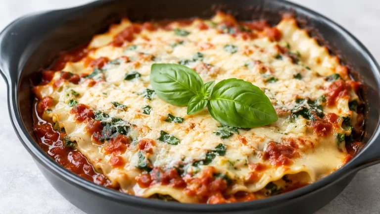 Air Fryer Vegan Lasagna for ONE! So Creamy & Delicious!