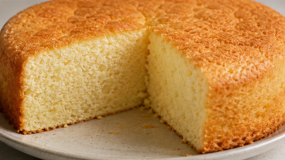 Fluffy Air Fryer Vanilla Cake: No Eggs, Pure Bliss! - air fryer cake - Air fryer cake: bake this incredibly fluffy and moist eggless vanilla sponge. Perfect for