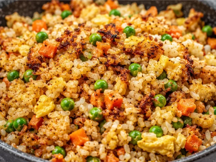 Crispy Air Fryer Fried Rice in Minutes!