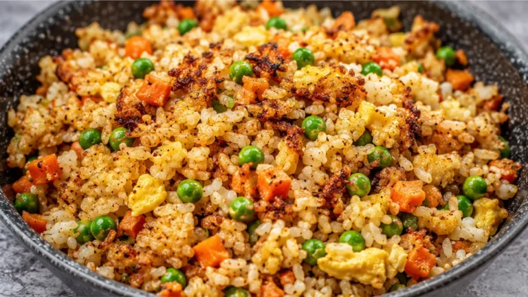 Crispy Air Fryer Fried Rice in Minutes!