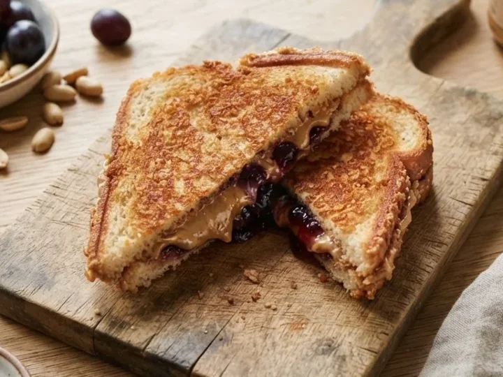 Crispy Air Fryer PB&J Sandwich