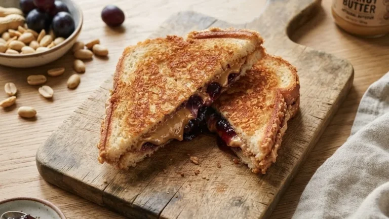 Crispy Air Fryer PB&J Sandwich