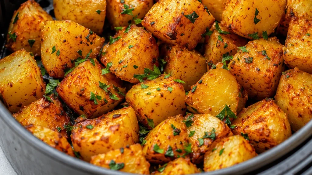 Crispy Air Fryer Potatoes: Breakfast Delight - Air fryer potatoes: cook perfectly crispy breakfast potatoes in under 30 minutes. Seasoned to perfection, they're