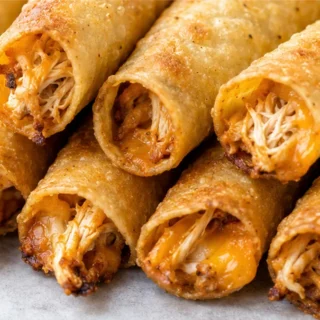 Crispy Air Fryer Chicken Taquitos - air fryer taquitos - Air fryer taquitos: cook these irresistibly crispy chicken and cheese rolls in under 30 minutes. Perfec
