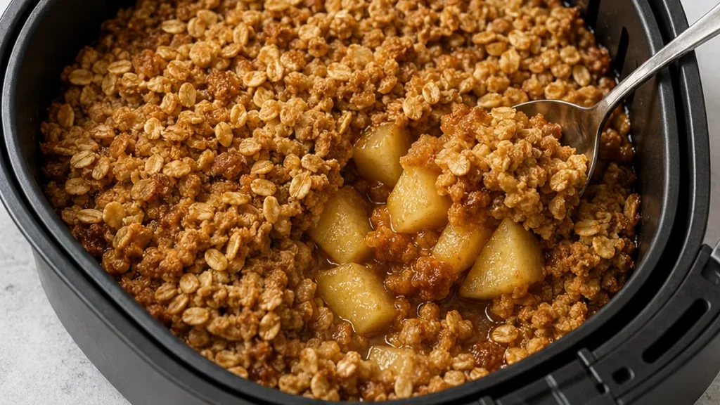 Air Fryer Apple Crisp: Your Easiest Fall Treat! Apple crisp: master this easy air fryer recipe for a delicious, comforting dessert. Tender apples topped with a