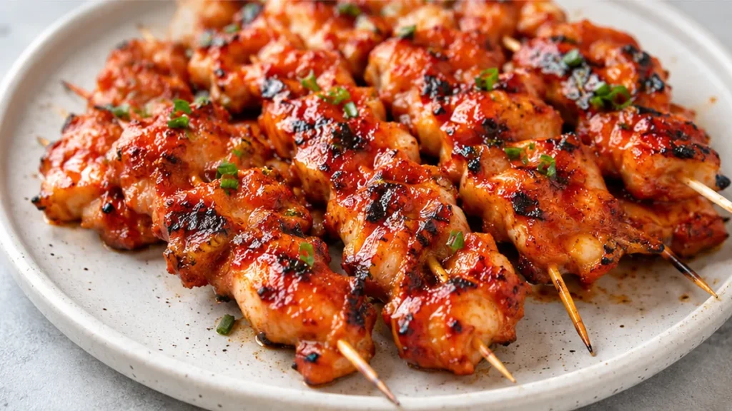 Bang Bang Chicken Skewers: Spicy, Juicy & Irresistible! Bang Bang Chicken: master these spicy, sweet, and savory air fryer skewers. Juicy chicken, creamy sauce,