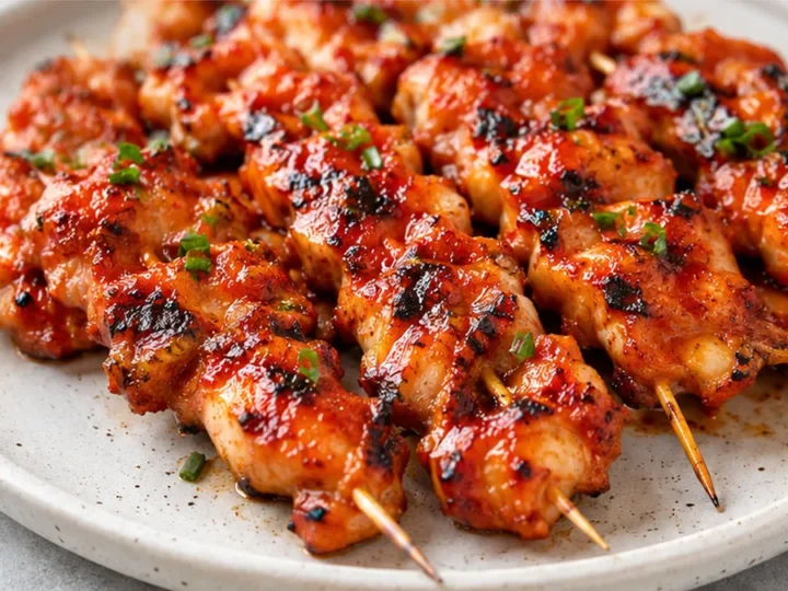 Bang Bang Chicken Skewers: Spicy, Juicy & Irresistible!