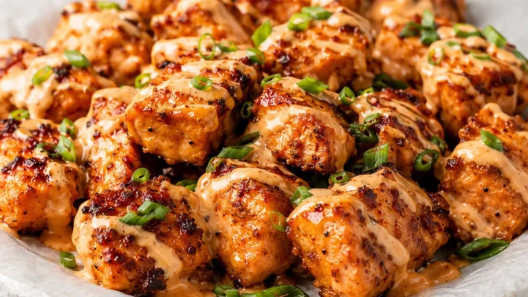 ️ Bang Bang Salmon Bites: Your Spicy Weeknight Craving!