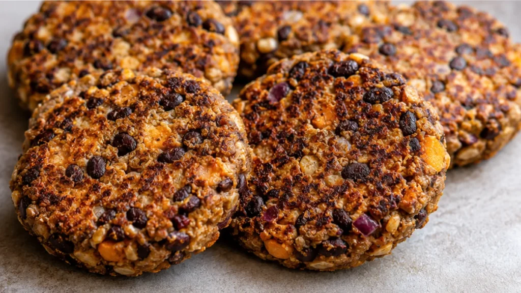 Crispy Sweet Potato & Black Bean Burgers - Black bean burgers: craft these flavorful and crispy sweet potato and black bean patties. Packed with spices, they're