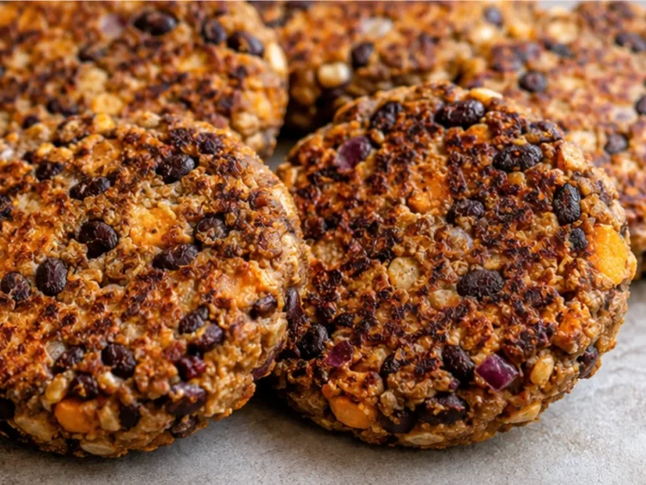 Crispy Sweet Potato & Black Bean Burgers