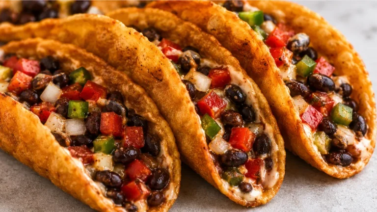 Crispy Black Bean Chalupas