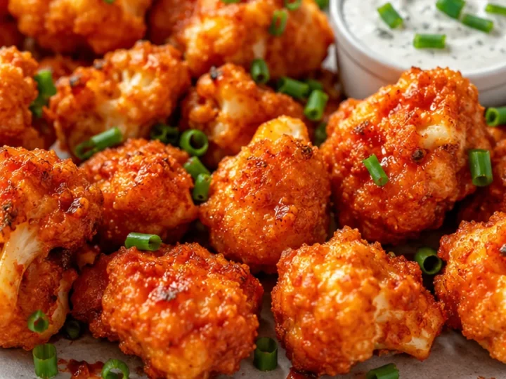 Crispy Buffalo Cauliflower Bites