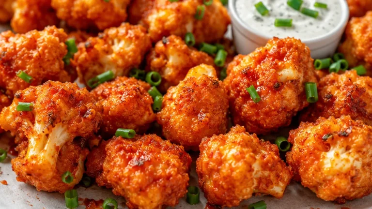 Crispy Buffalo Cauliflower Bites