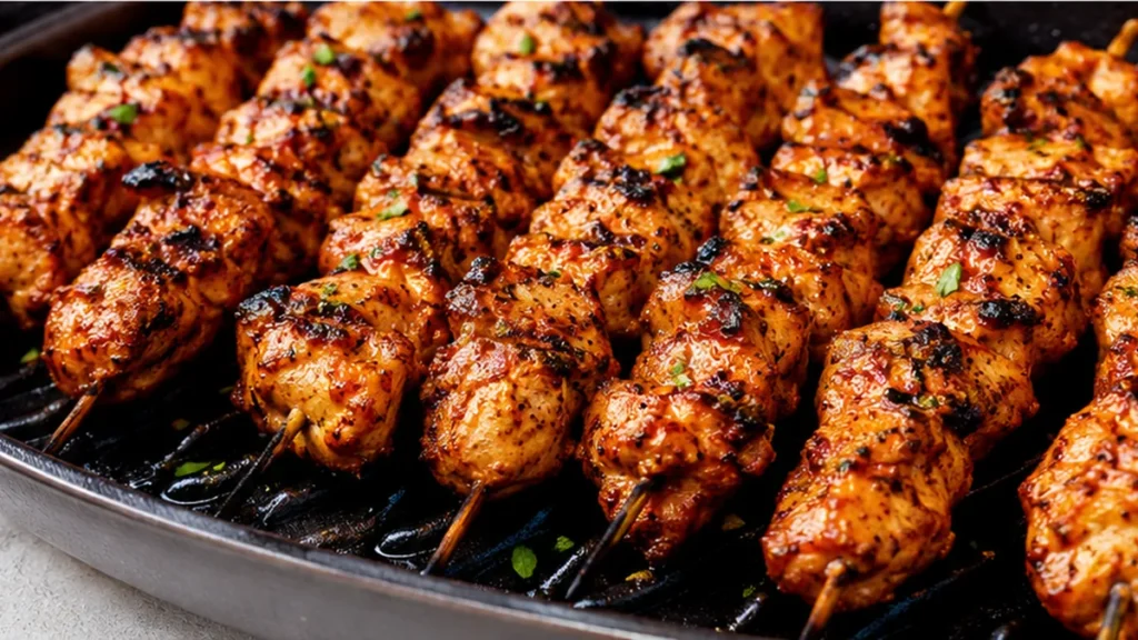 Sizzling Butter Chicken Skewers! So Juicy & Flavorful! Butter Chicken Skewers: Master juicy, flavorful chicken with a unique smoky Dhungar finish. Perfect for g