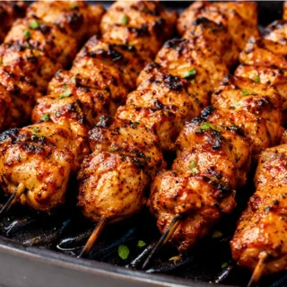 Sizzling Butter Chicken Skewers! So Juicy & Flavorful! Butter Chicken Skewers: Master juicy, flavorful chicken with a unique smoky Dhungar finish. Perfect for g