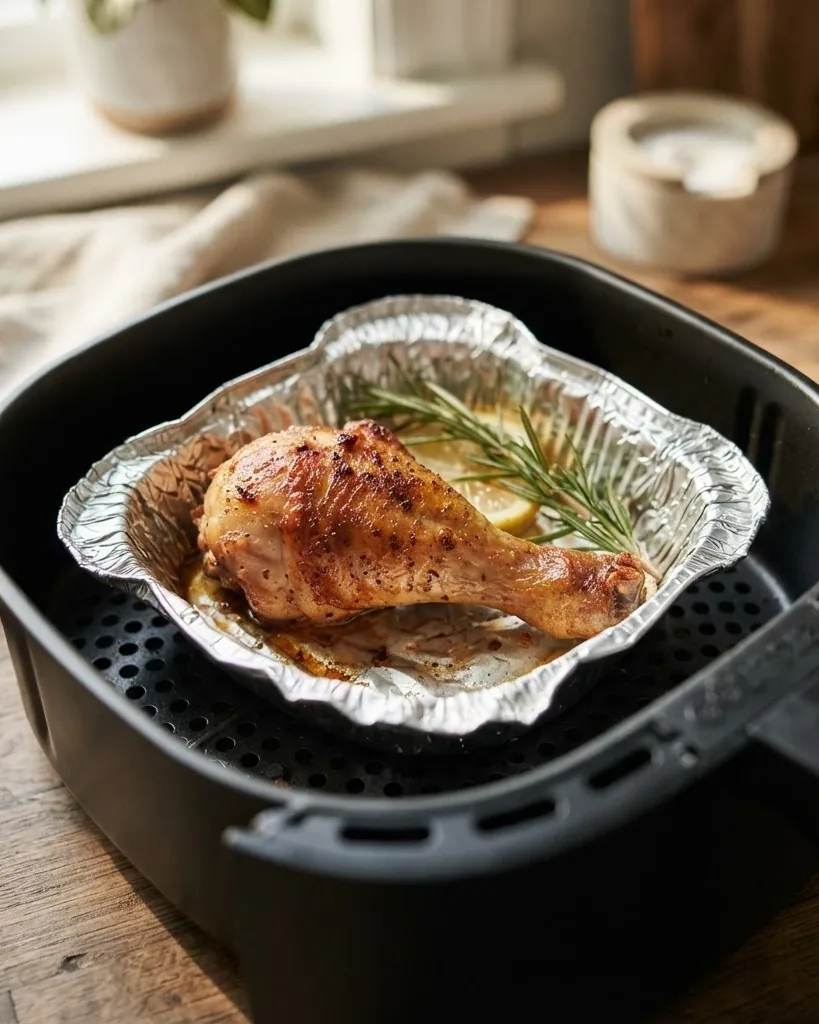 Close-up illustrating why Foil Is Safe in Convection Heat but Not in a Microwave