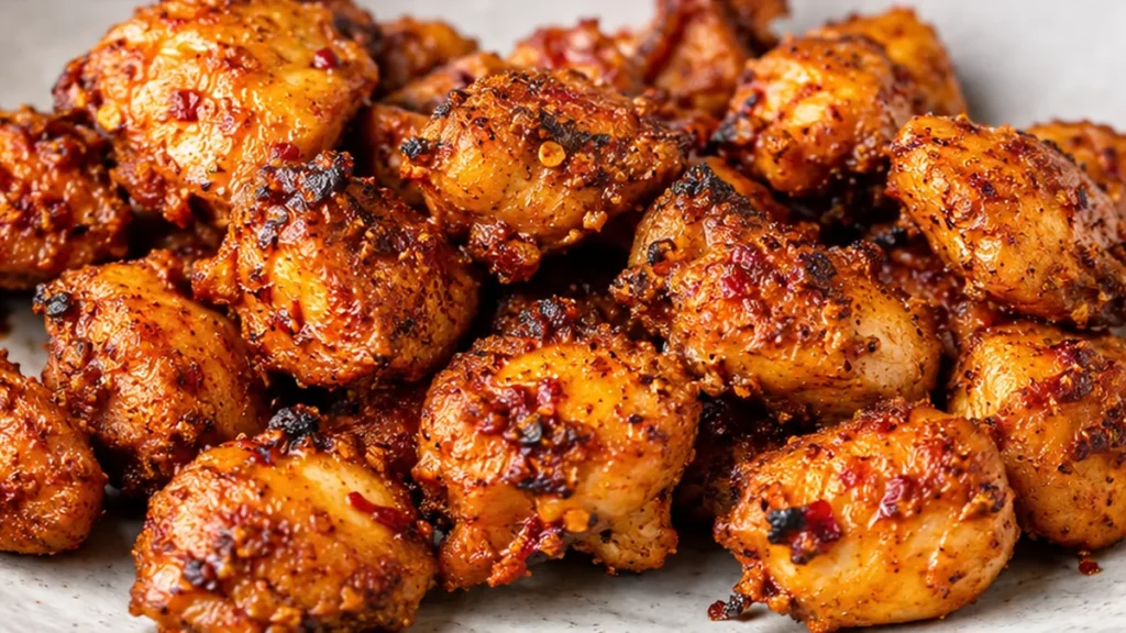 Air Fryer Chatpata Chicken Bites: Crispy & Zesty - Chatpata Chicken: cook these zesty, crispy chicken bites in your air fryer for a quick snack. Perfect for a f